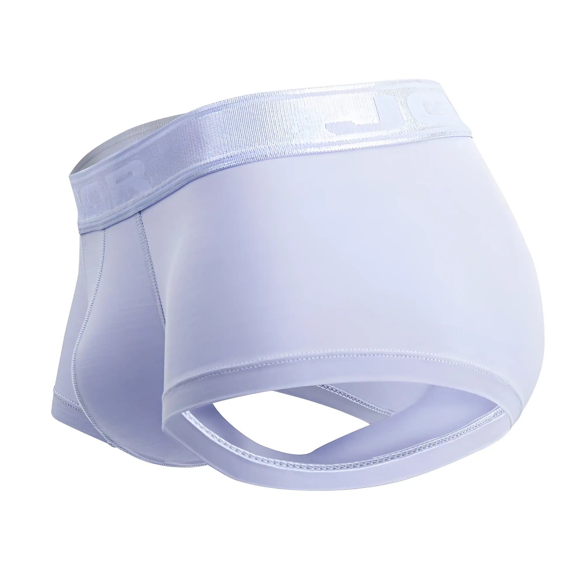White men’s JOR 2140 element trunks in light blue with a subtle sheen and elastic waistband featuring the brand logo