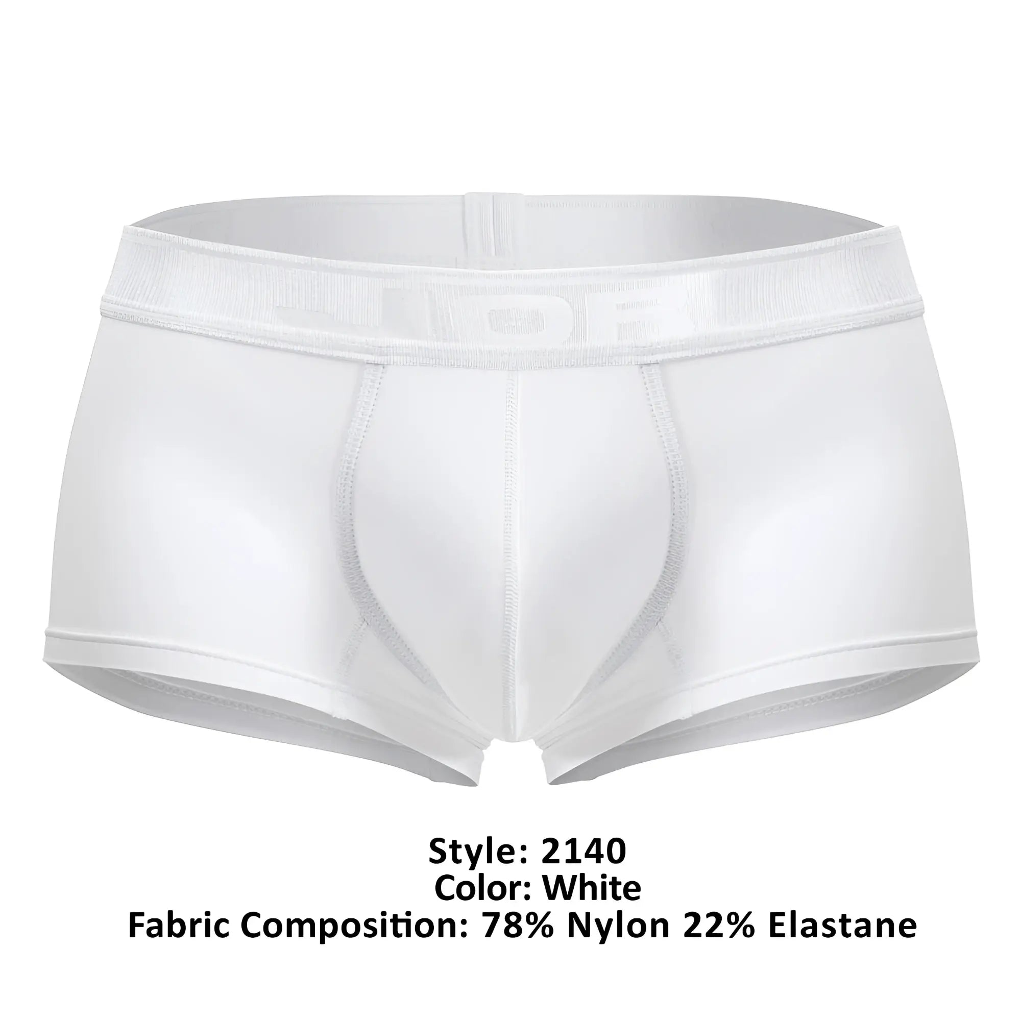 White jor 2140 element trunks made of 78 nylon 22 elastane with a smooth form fitting design and elastic waistband