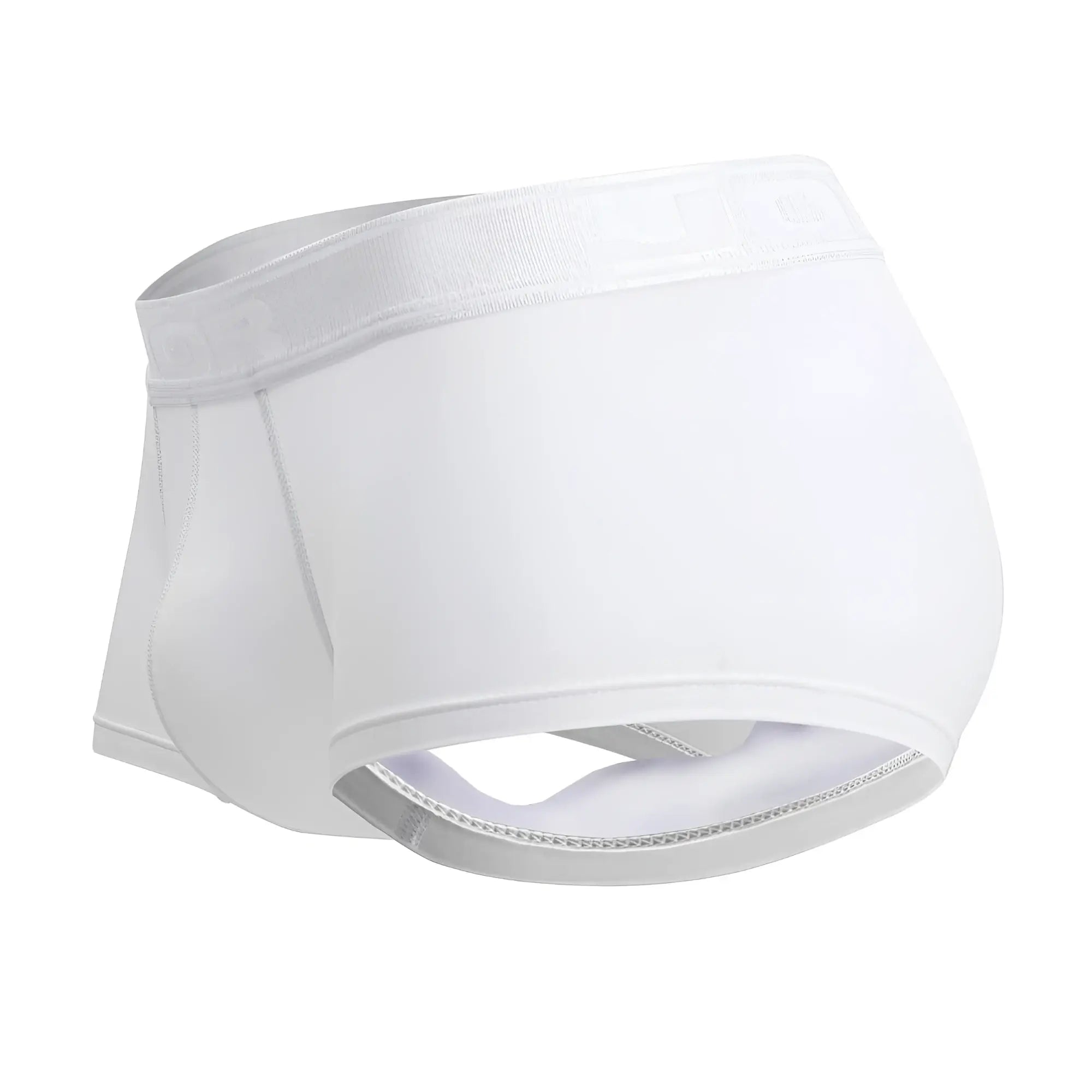 White jor 2140 element trunks briefs with smooth seamless fabric and elastic waistband in color white