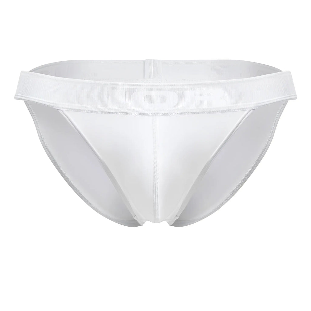 White JOR 2142 Element bikini briefs with smooth, form-fitting design and elastic waistband for athletic use