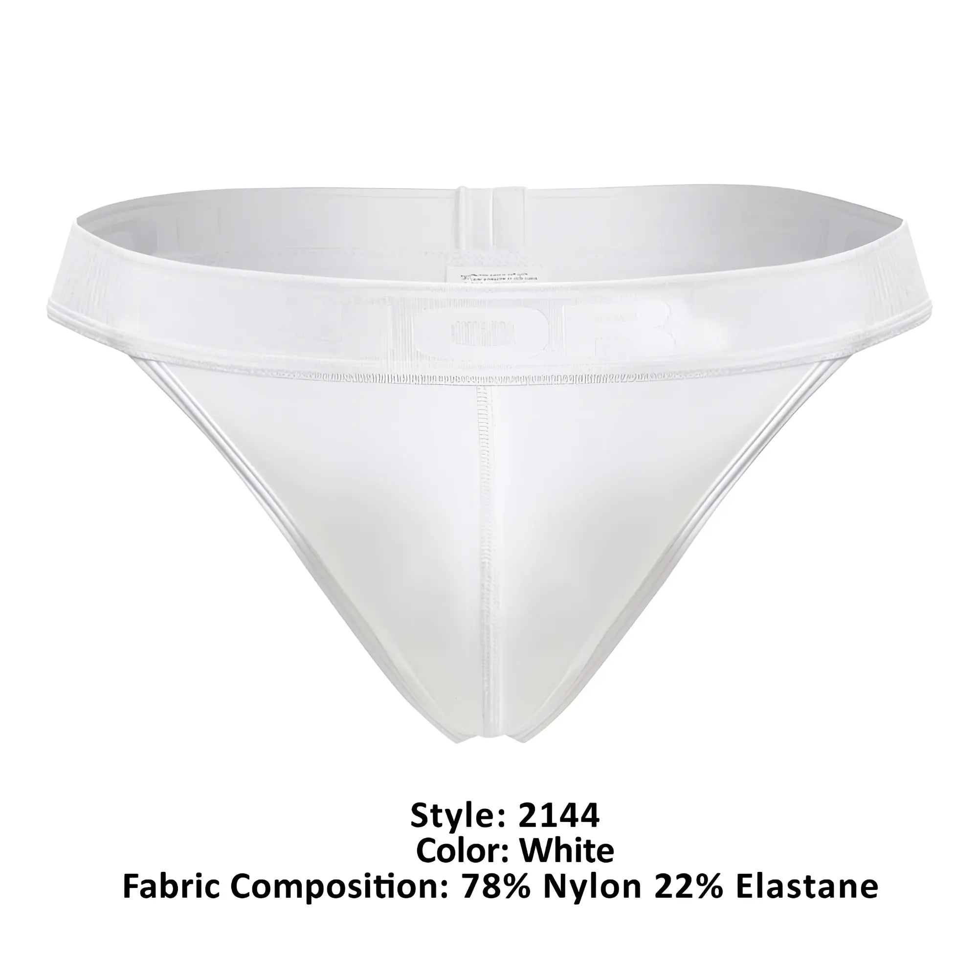 White jor 2144 element thongs made of 78% nylon 22% elastane with smooth form-fitting design and supportive waistband
