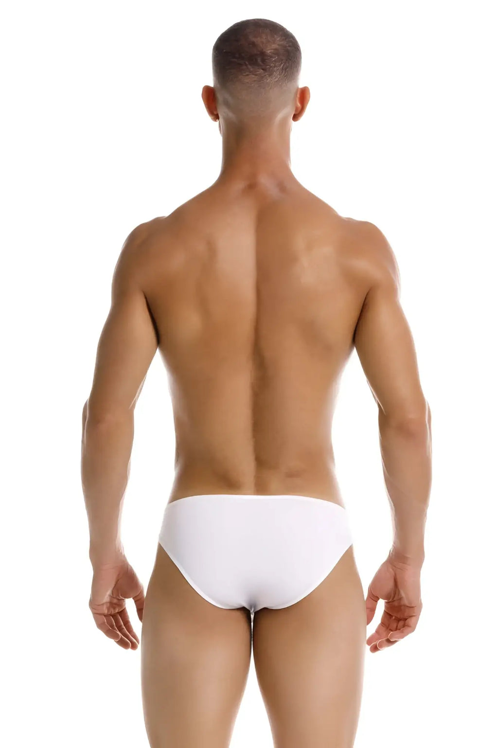 White jor 2150 apolo bikini briefs in breathable fabric shown from the front for everyday comfort
