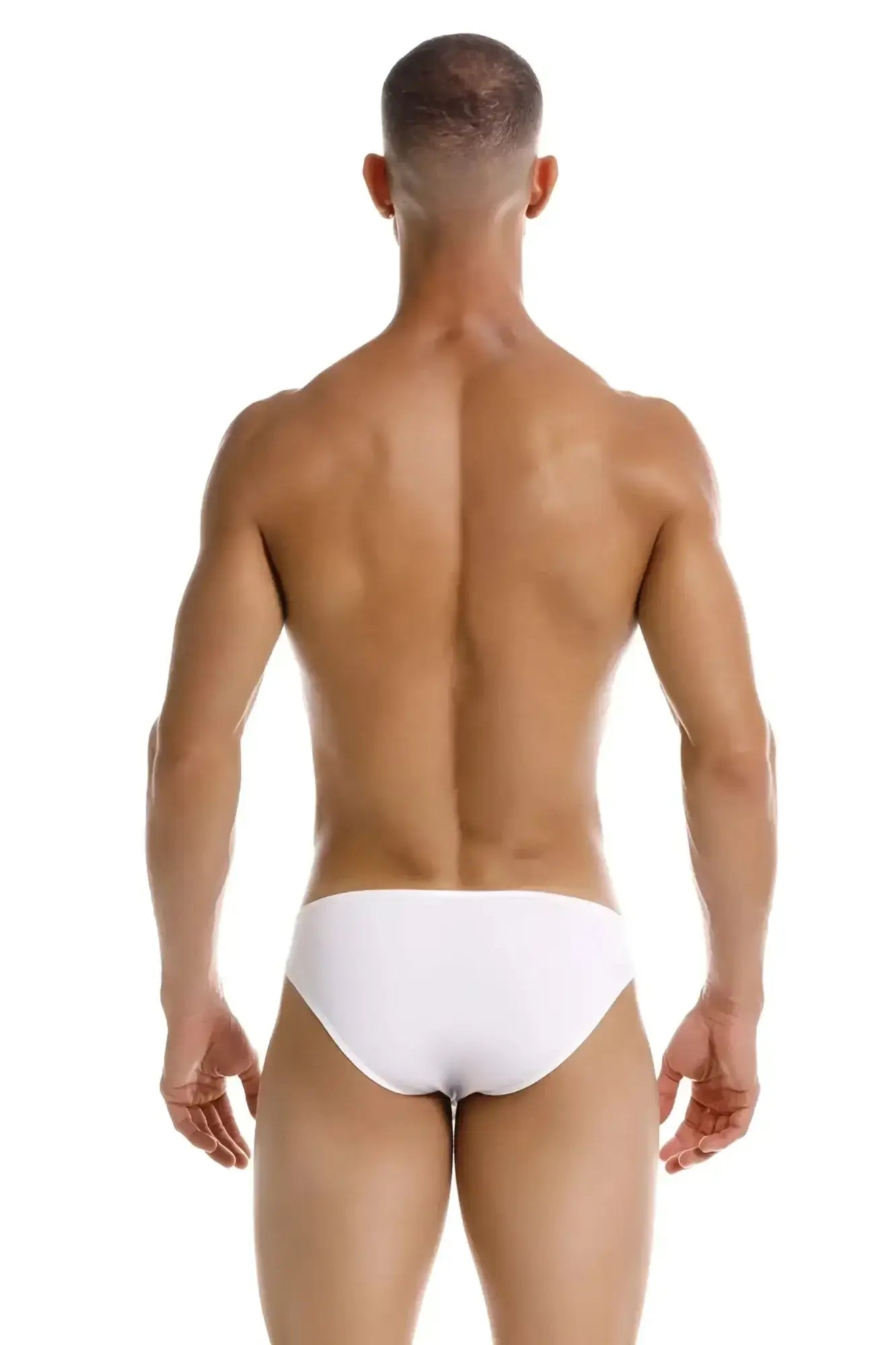 White jor 2150 apolo bikini briefs in breathable fabric shown from the front for everyday comfort