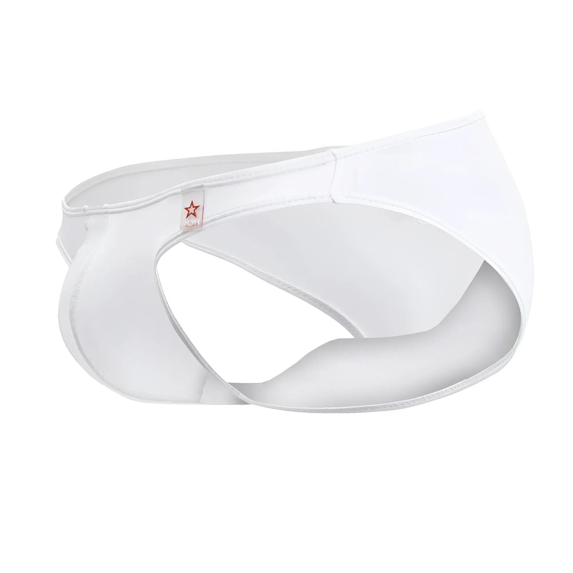 White jor 2150 apolo bikini briefs with minimalist design and subtle stitching details in white fabric