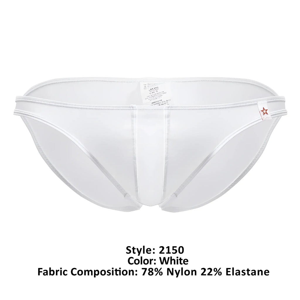 White men’s briefs jor 2150 apolo bikini in white with sleek design 78% nylon 22% elastane subtle seam detailing