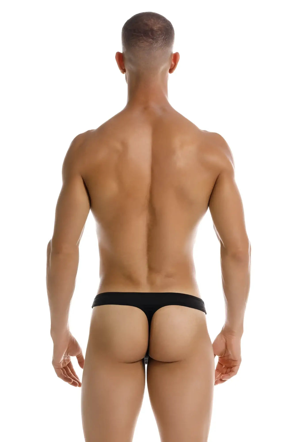 Black jor 2151 apolo thong underwear with smooth form fitting design shown from the back side