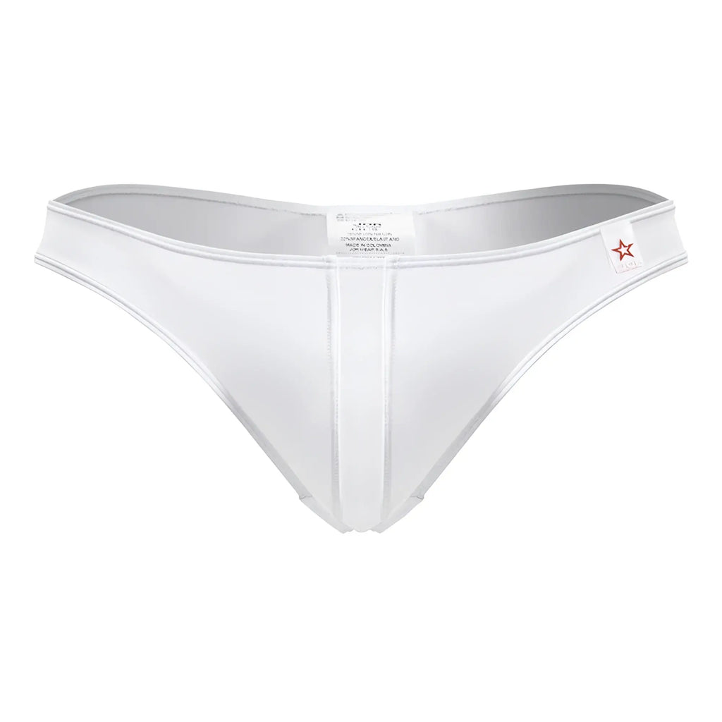 White jor 2151 apolo thongs with sleek minimalist design smooth fabric finish and subtle stitching details