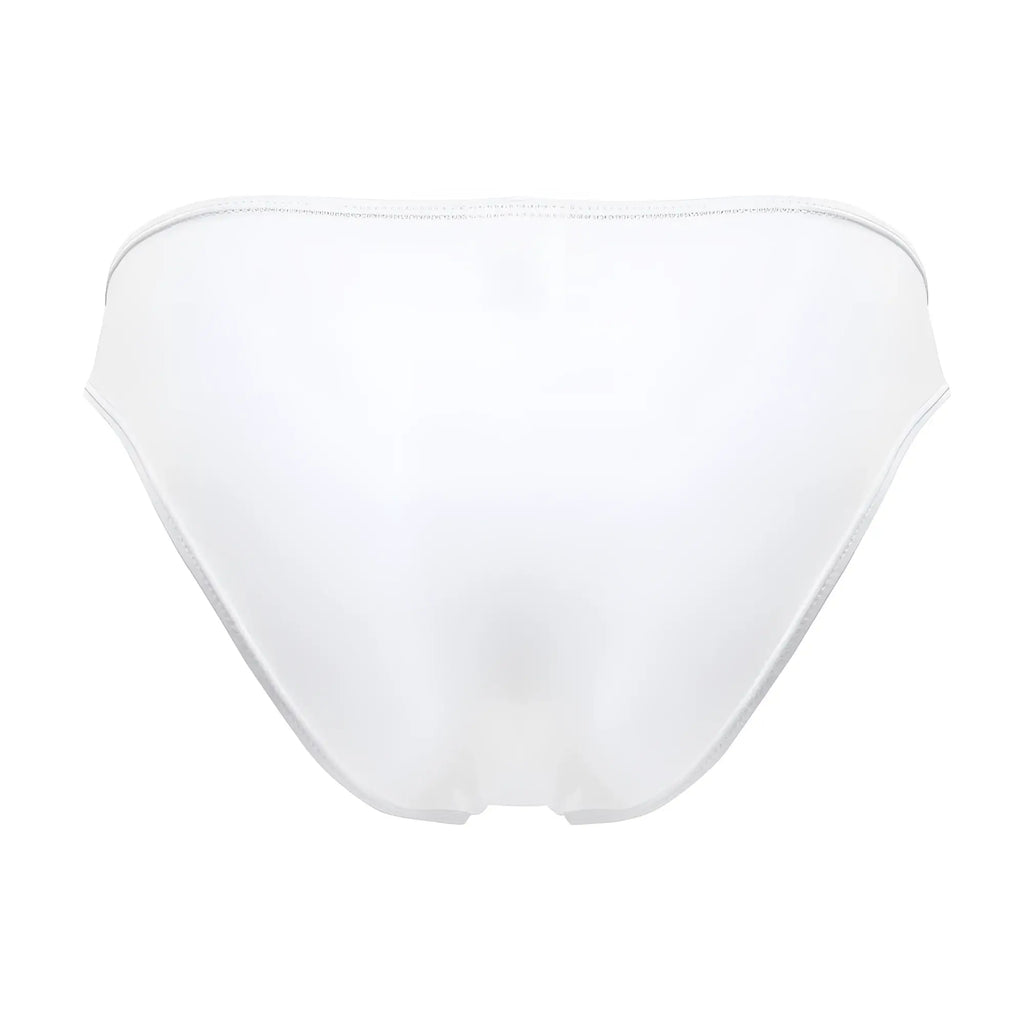 White sheer mesh bikini bottom jor 2152 magnus with smooth translucent fabric and delicate trim edges
