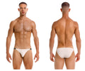 Beige jor 2156 eros bikini briefs with black waistband trim in soft comfortable fabric for everyday wear
