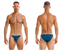 Blue swim trunks with gold trim from jor 2156 eros bikini color petrol featuring stylish contrast detailing