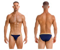 Navy blue JOR 2159 Ares bikini briefs with gold trim waistband made of comfortable fabric for everyday wear