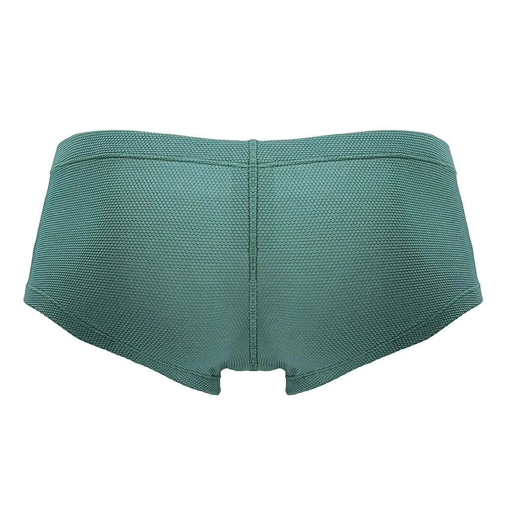 Teal-colored JOR 2166 Nova trunks briefs with textured woven fabric perfect for comfortable everyday wear