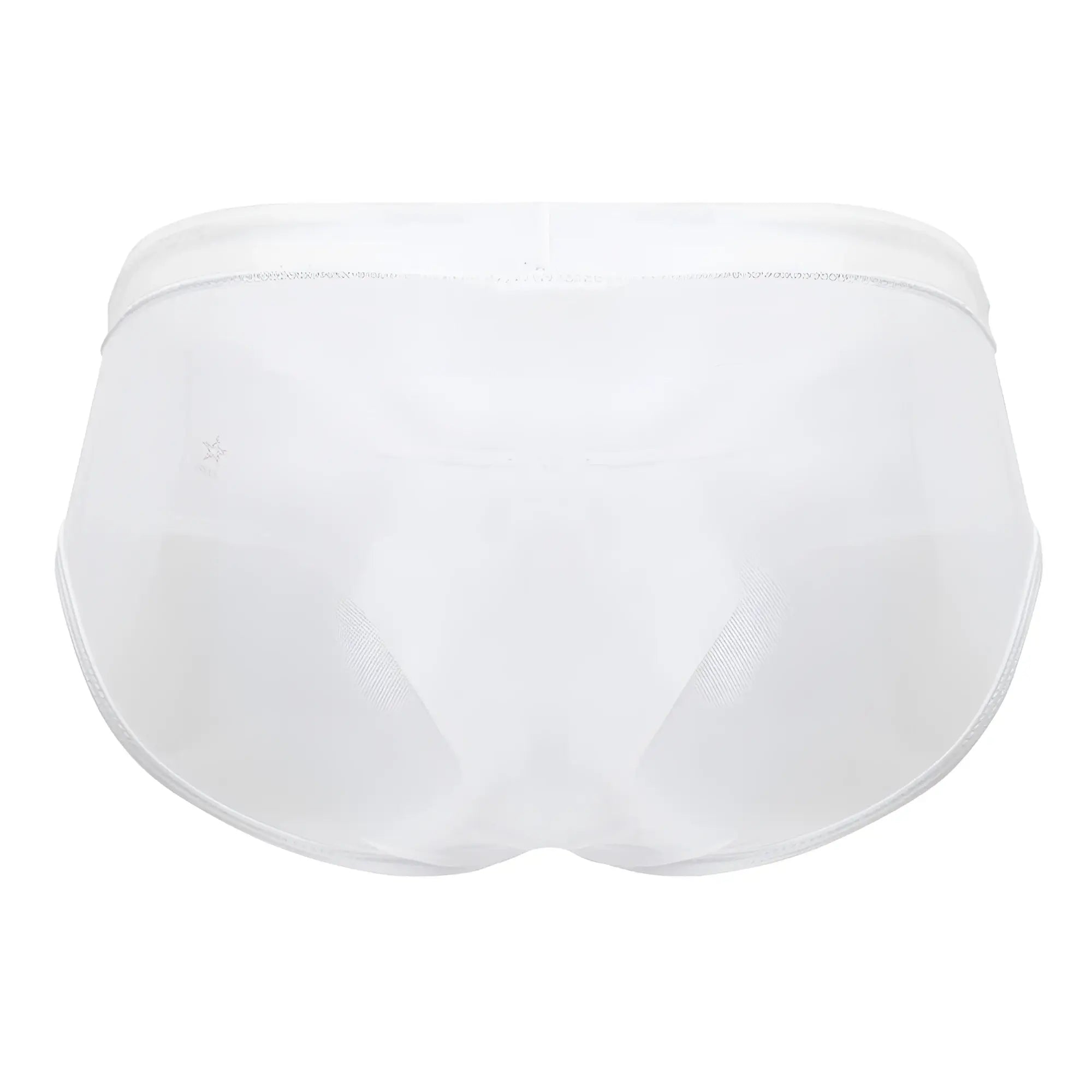 White jor 2193 mystic swim briefs in mesh with a smooth seamless design and elastic waistband for comfortable wear