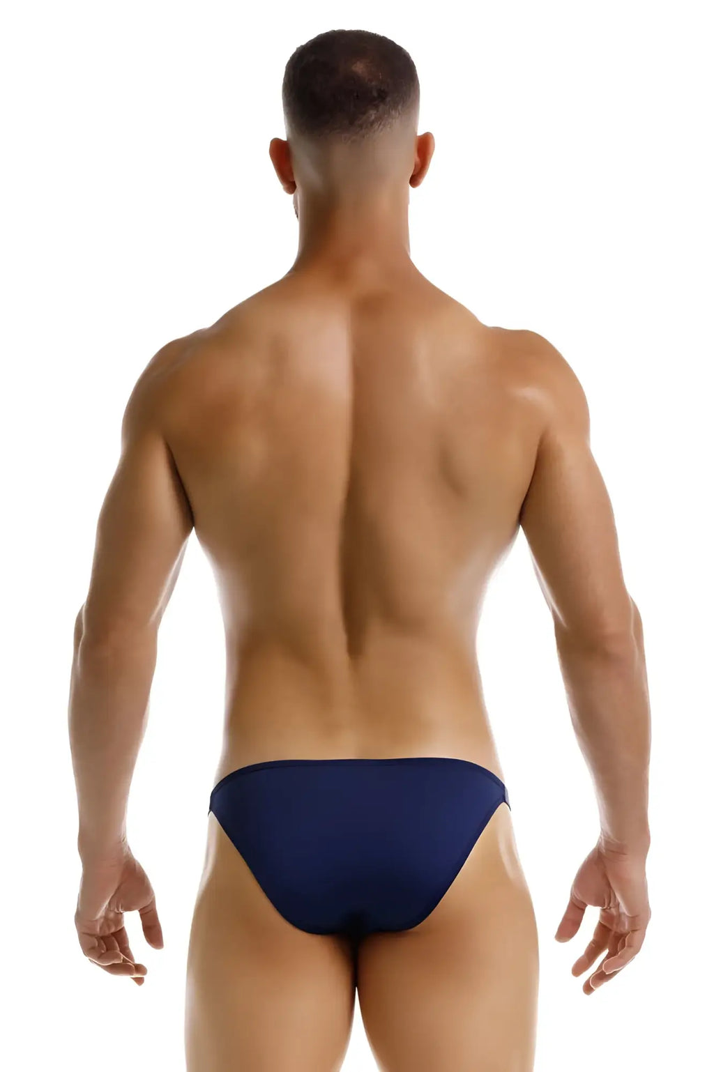 Navy blue JOR 2233 Eros bikini briefs made of comfortable fabric shown from the back side