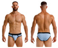 Light blue jor 2244 astra briefs with black trim made of soft fabric for comfortable everyday wear