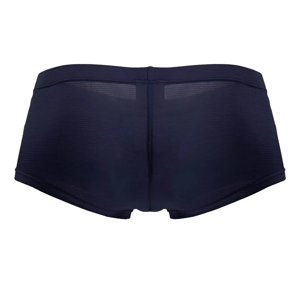 Dark navy blue jor 2246 cosmo trunks seamless briefs with ribbed texture and mesh panels on the back side