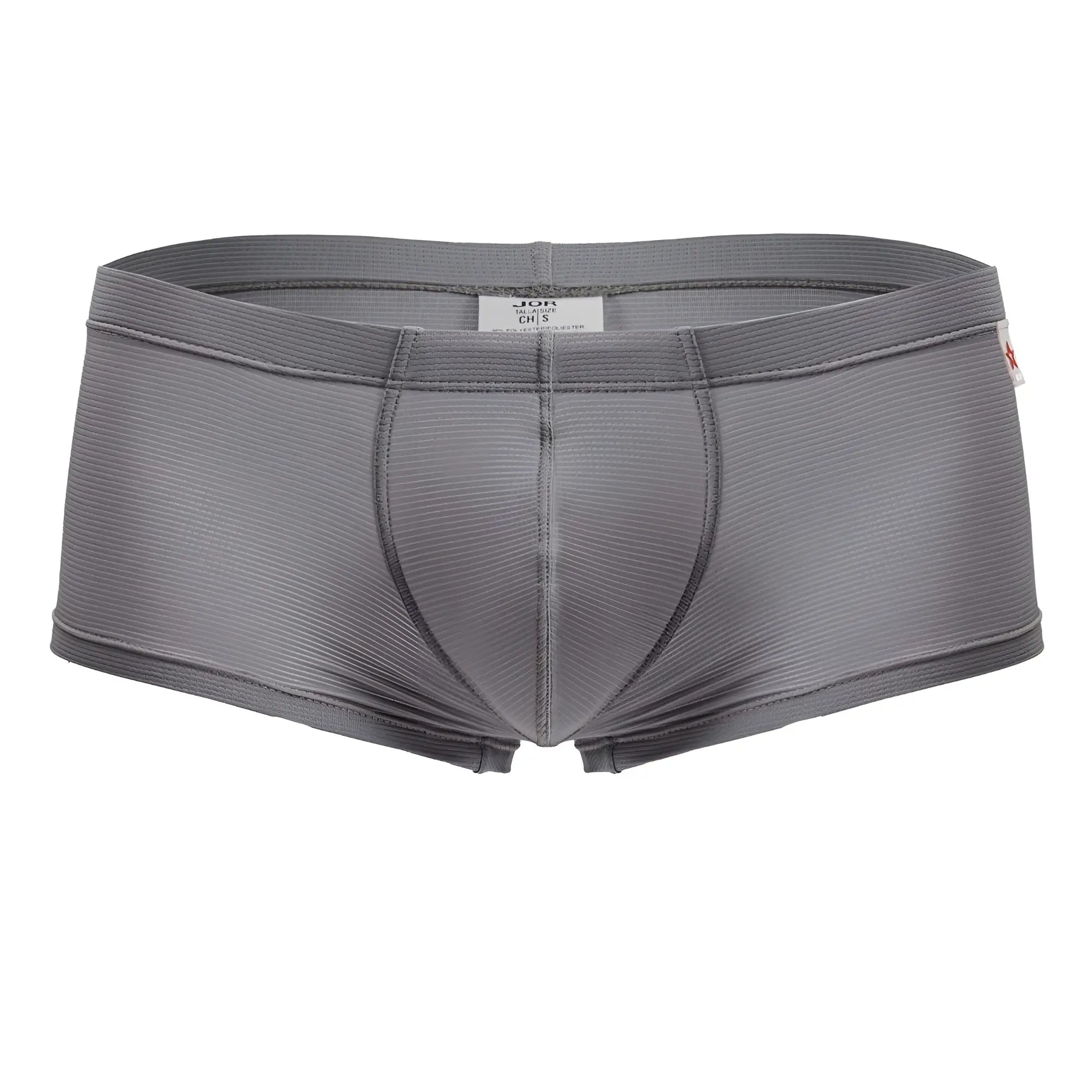 Gray jor 2246 cosmo trunks men’s briefs with ribbed texture and elastic waistband for comfortable fit