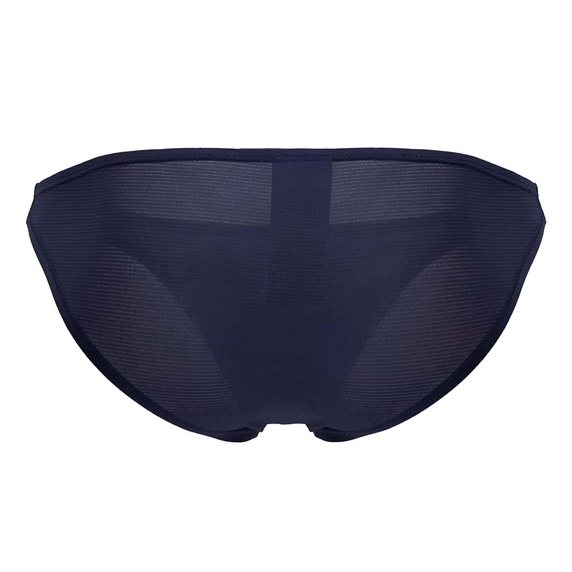Dark navy jor 2247 cosmo bikini briefs with mesh sides and solid fabric center panel in blue color