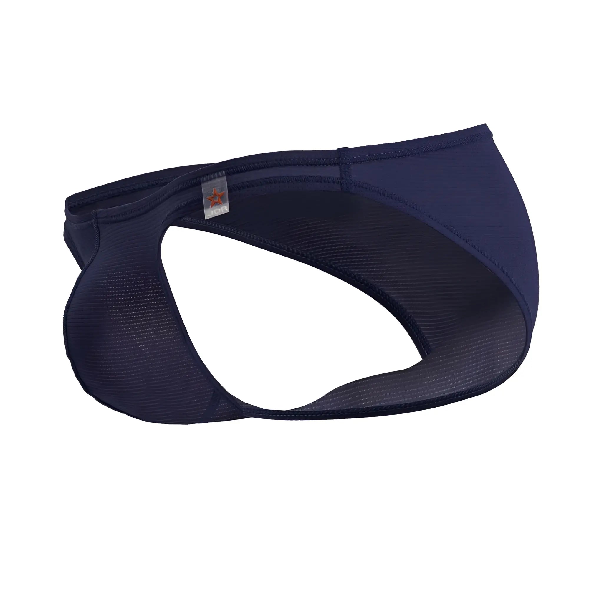 Navy blue jor 2247 cosmo bikini briefs with textured ribbed fabric and reinforced stitching along the edges