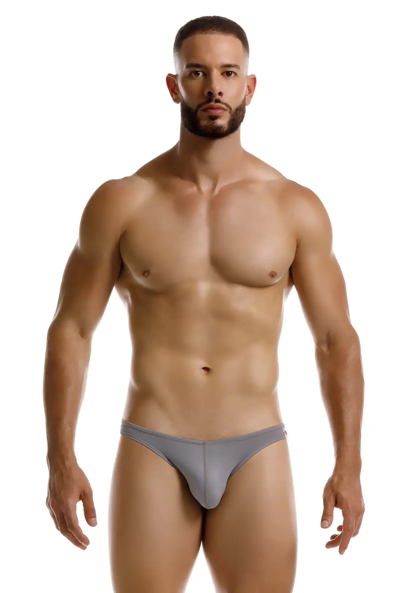 Gray jor 2247 cosmo bikini briefs with smooth form-fitting design for athletic use