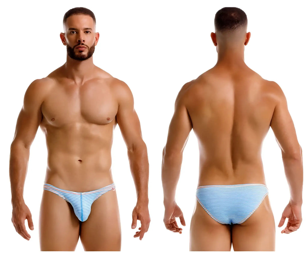 Light blue and white striped men’s briefs jor 2249 sour bikini in soft breathable fabric for everyday comfort