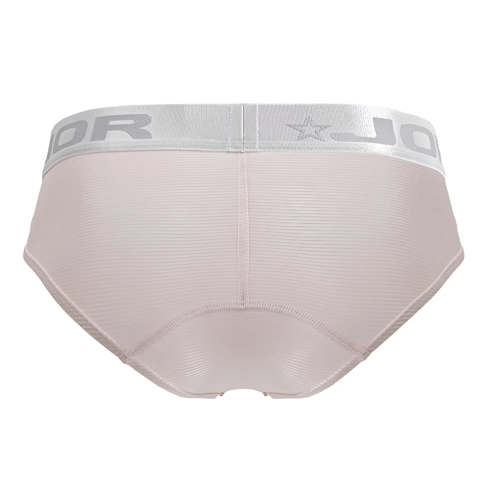 Beige textured briefs with a silver elastic waistband featuring the JOR brand name and star logo, model 2252 bright briefs pink color