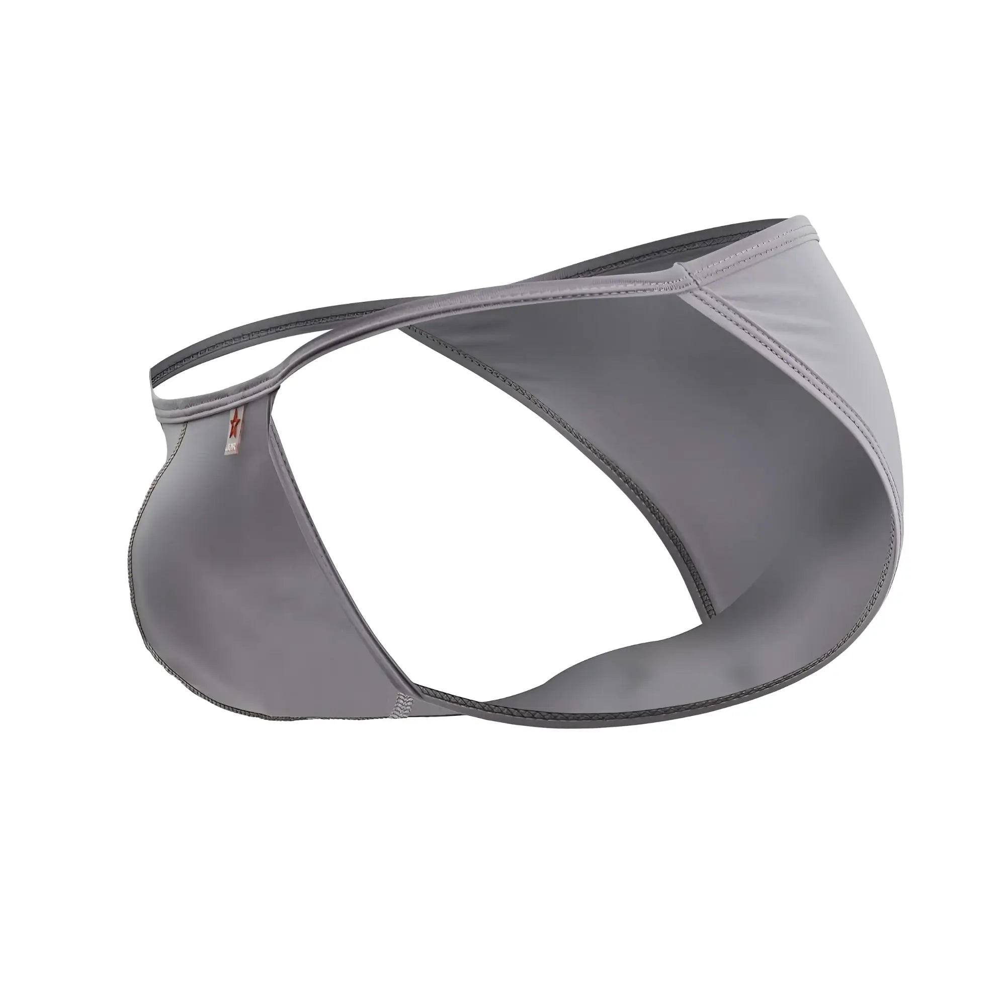 Jor 2257 axel bikini gray athletic briefs with sleek form-fitting design and subtle stitching details