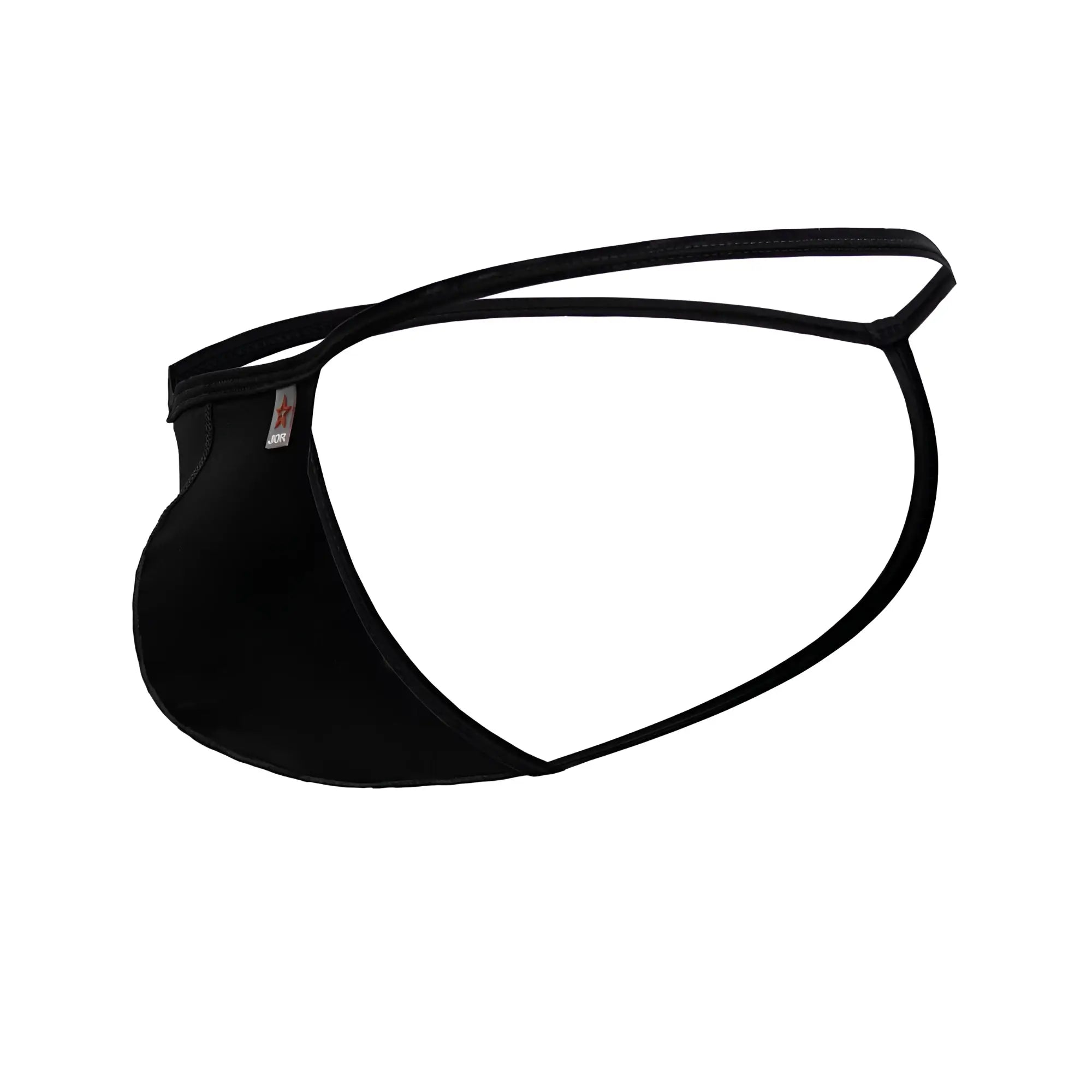 Jor 2258 axel g-string black men’s thong with sleek minimalist design and thin elastic straps shown from the back