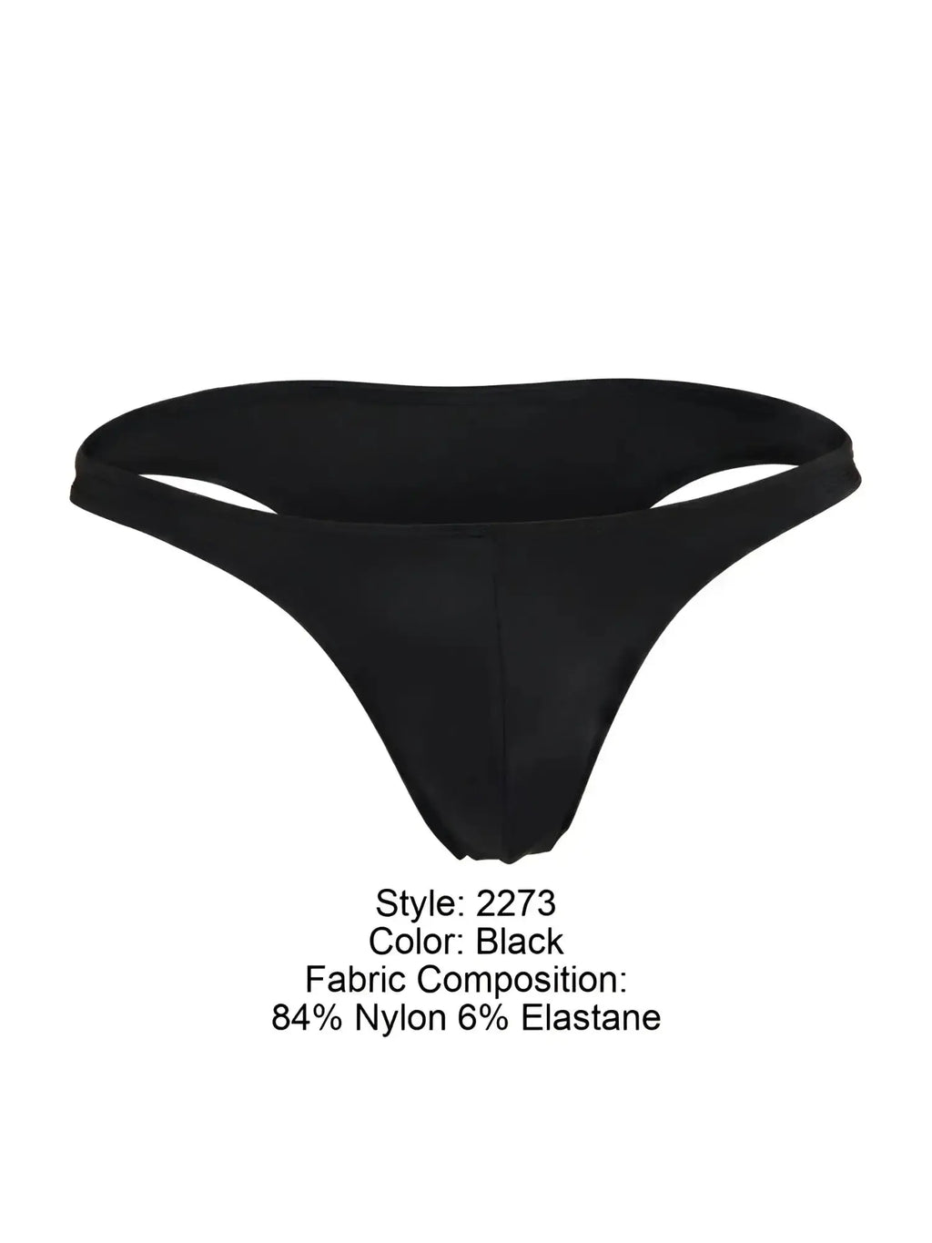 Front view of the JOR 2273 Travel Swim Bikini in black.