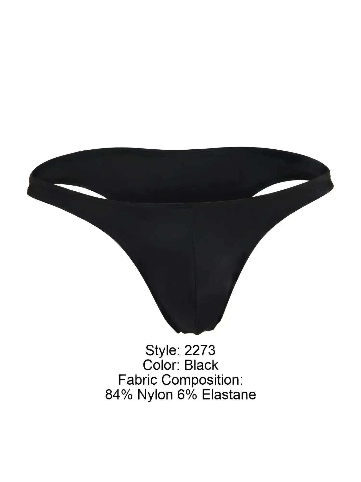 Front view of the JOR 2273 Travel Swim Bikini in black.