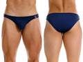 Front and back view of the blue JOR 2273 Travel Swim Bikini.