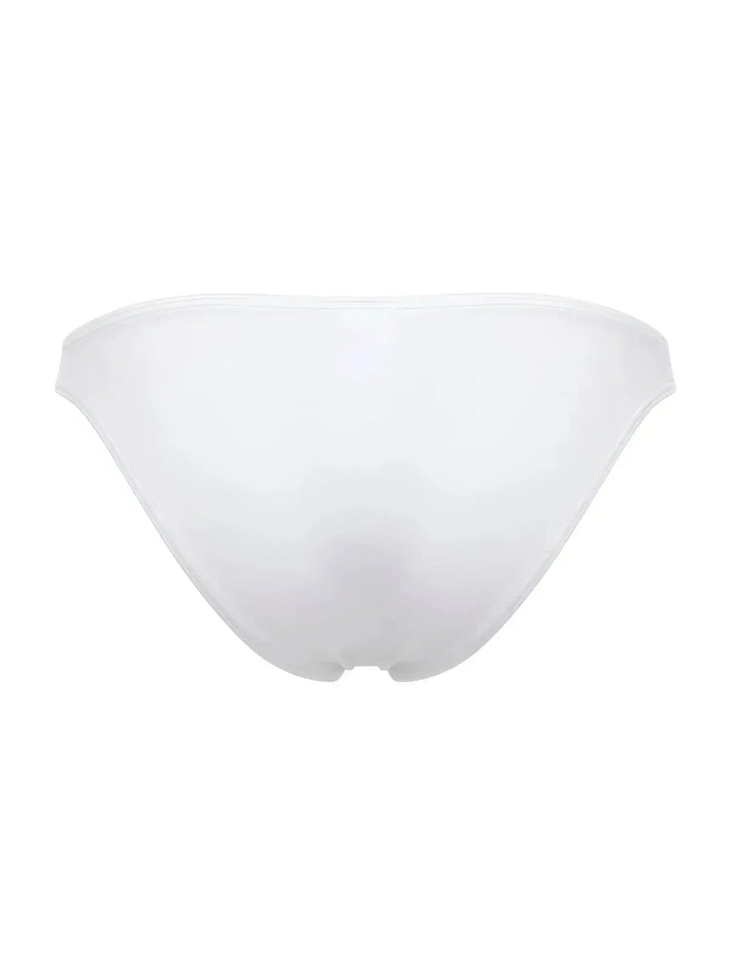 JOR 2273 Travel Swim Bikini in white, back view of the men's swimwear brief.