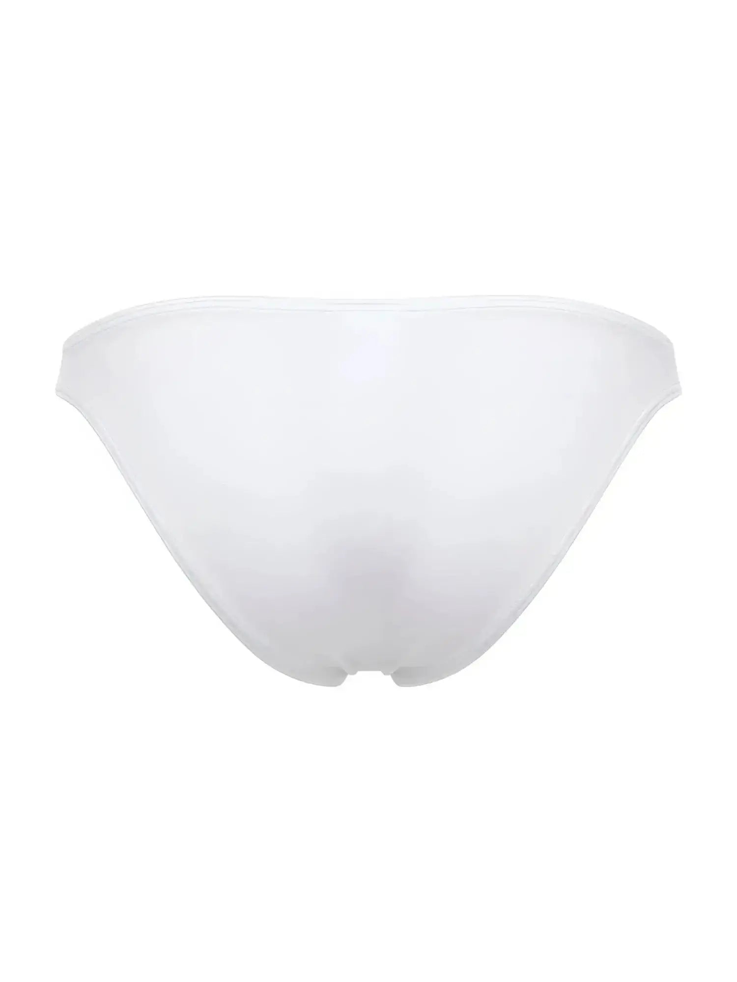 JOR 2273 Travel Swim Bikini in white, back view of the men's swimwear brief.