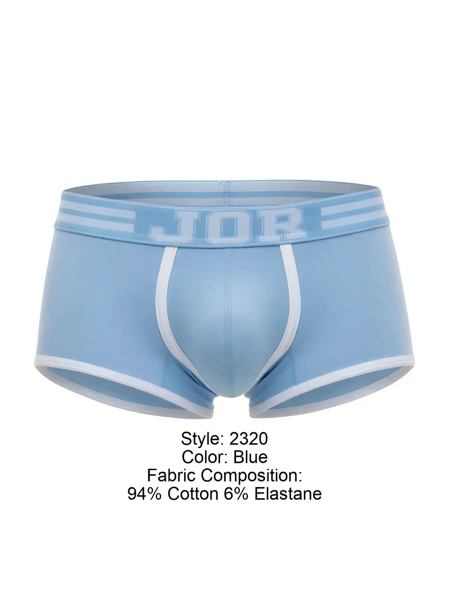 Front view of JOR 2320 College Trunks in blue.