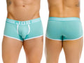 Front and back view of JOR 2320 College trunks in mint.