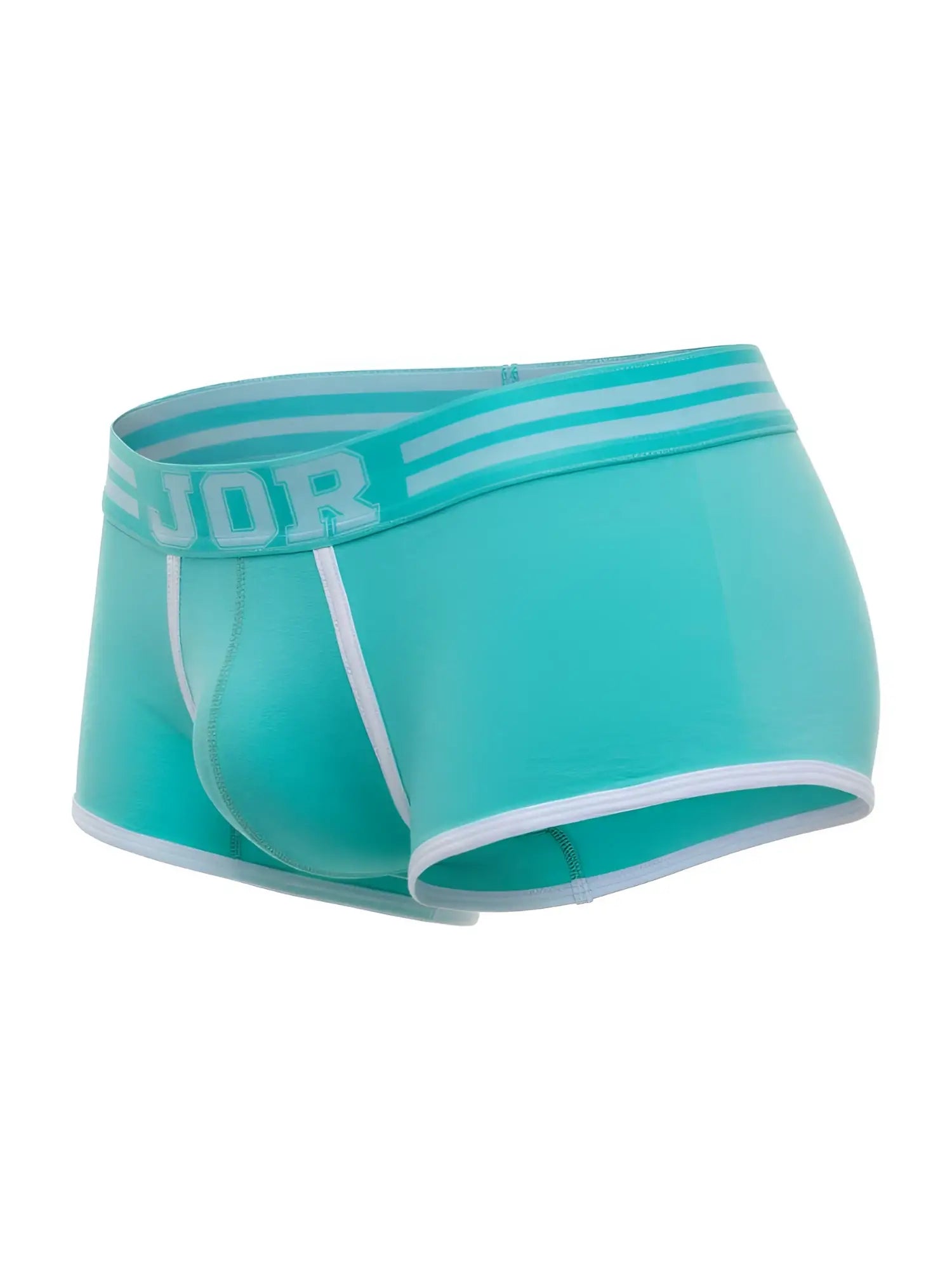 Front view of JOR 2320 College Trunks in mint with white trim.