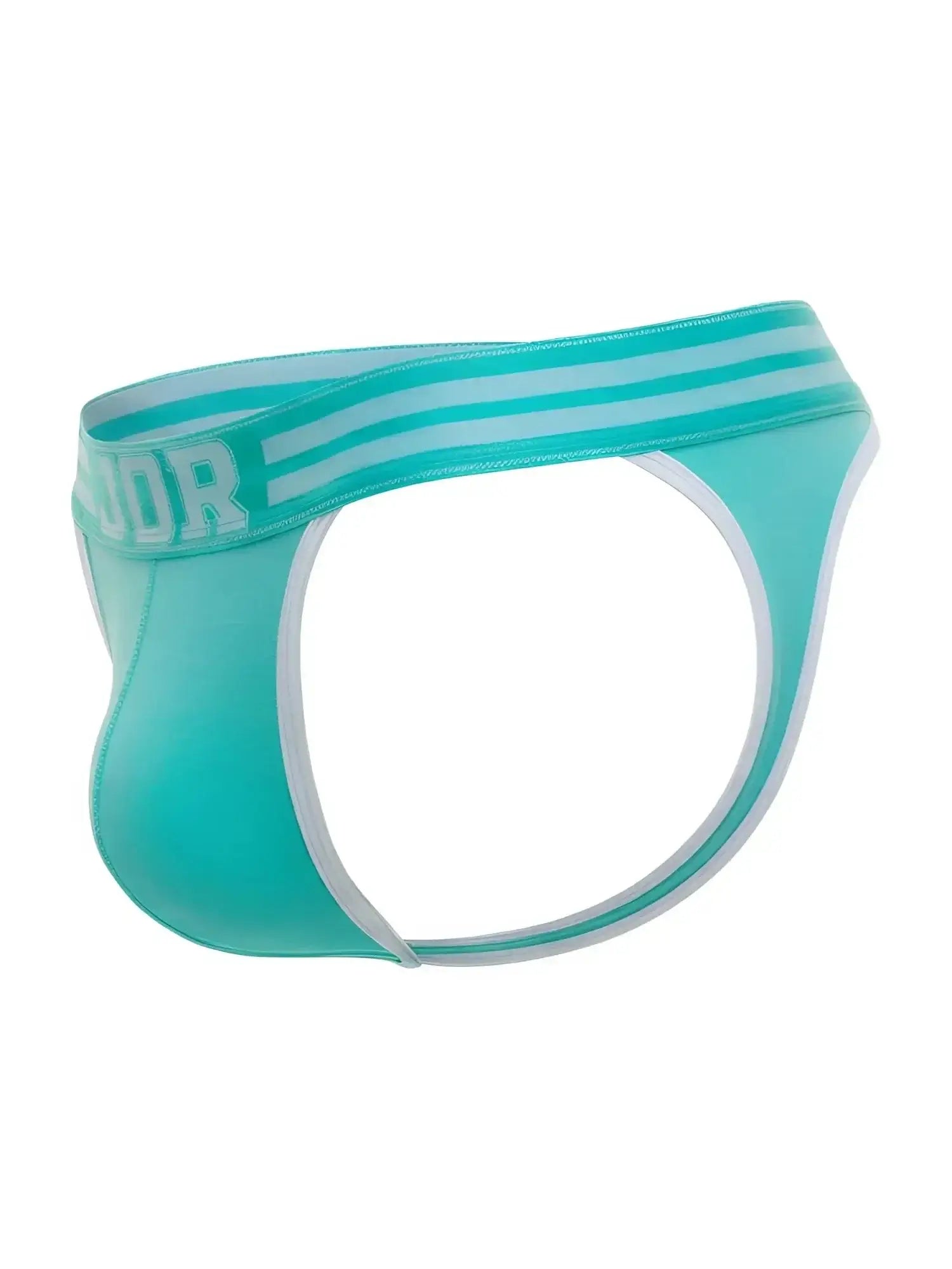 JOR 2323 College Thong in mint, studio product view showing the jockstrap-style design.