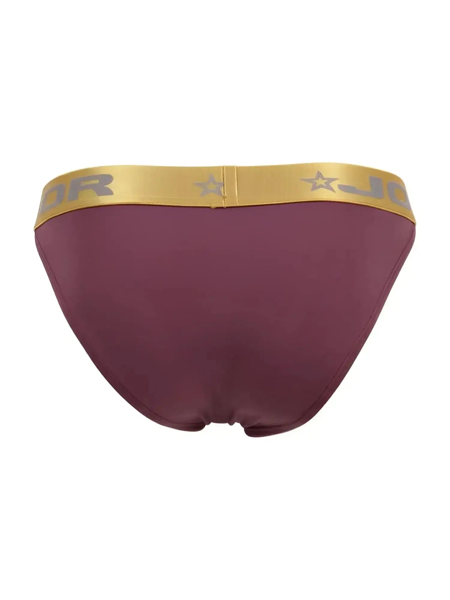 JOR 2328 Soho Bikini in wine, back view showing the gold waistband.