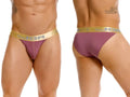 JOR 2328 Soho Bikini in wine, showing front and back views on a model.
