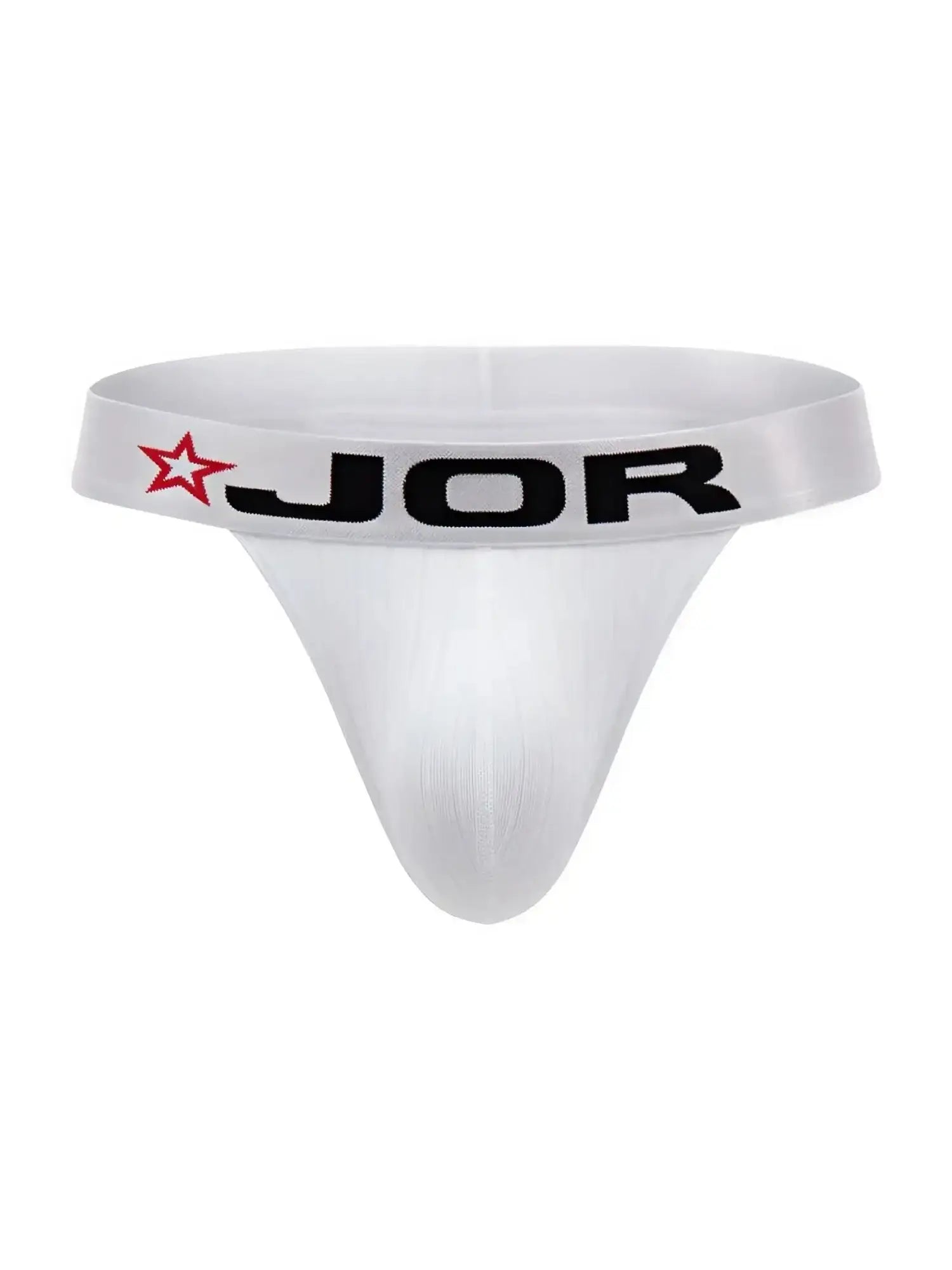 JOR 2333 Cronos thong in white, front product view.
