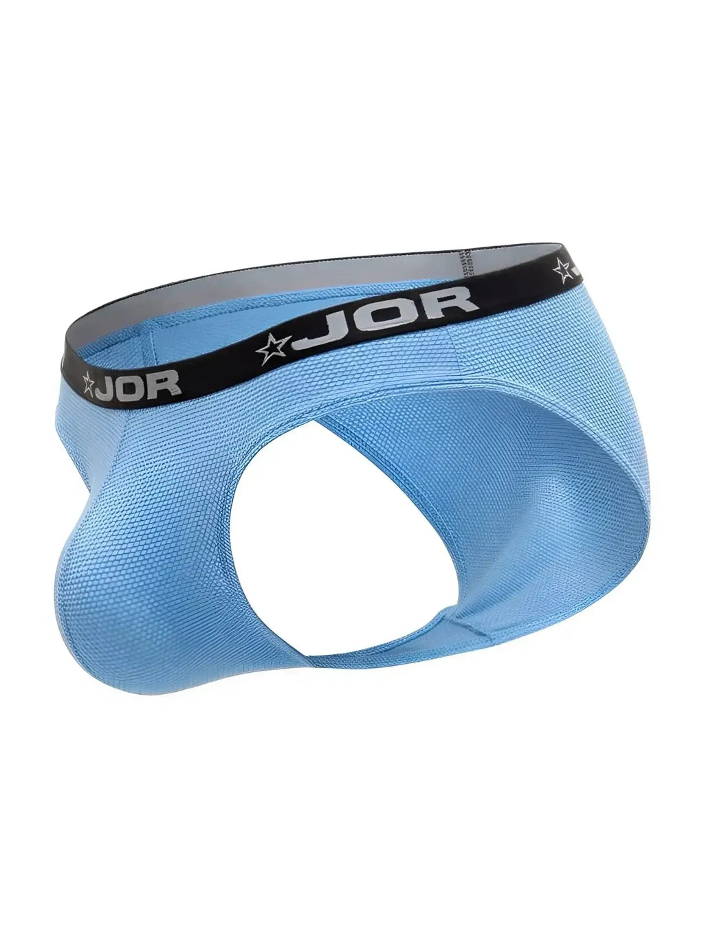Front view of the blue JOR 2346 Cannes bikini underwear on a white background.