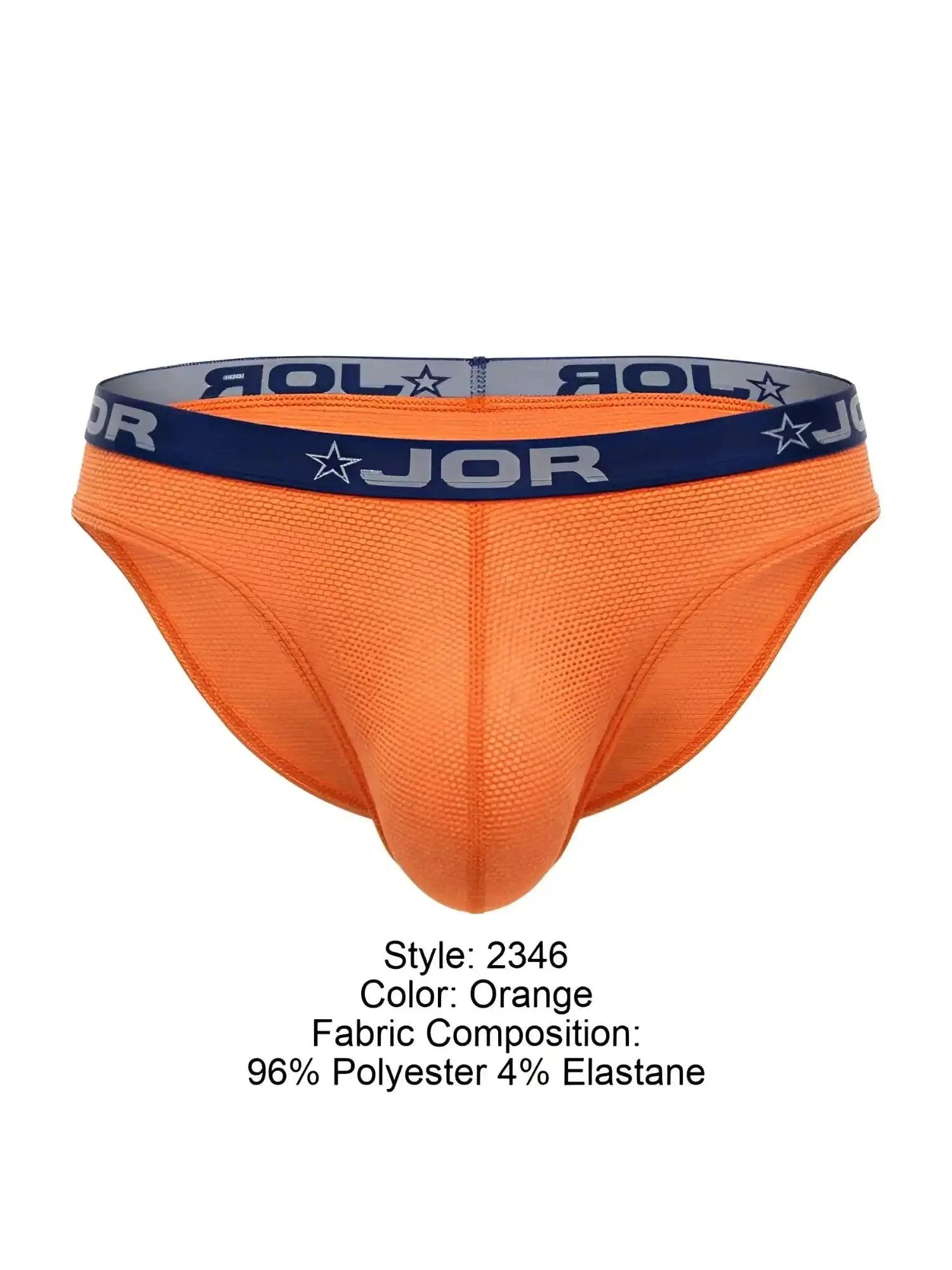 Front view of JOR 2346 Cannes bikini underwear in orange.