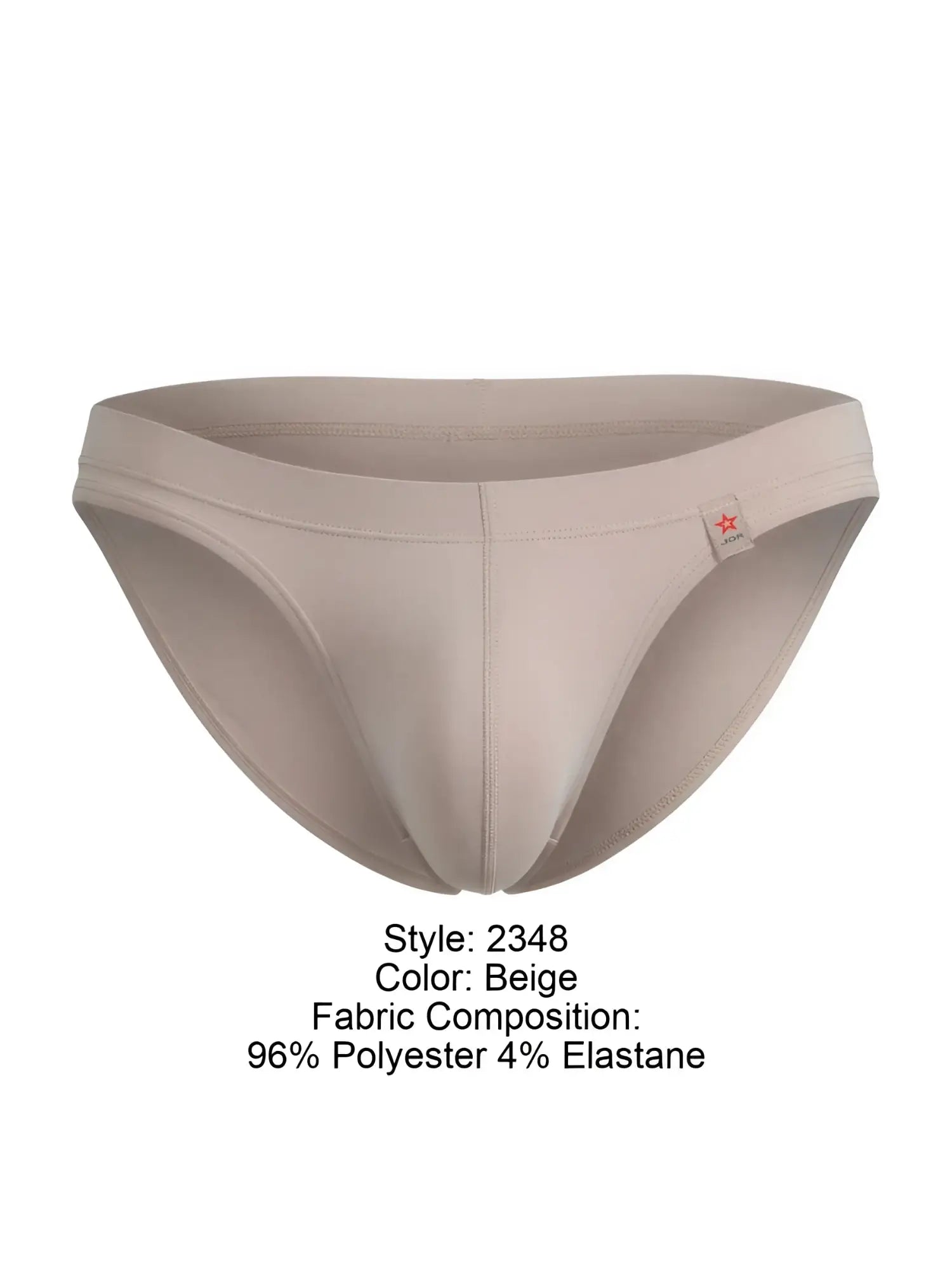 Front view of JOR 2348 Invisible Bikini in beige.