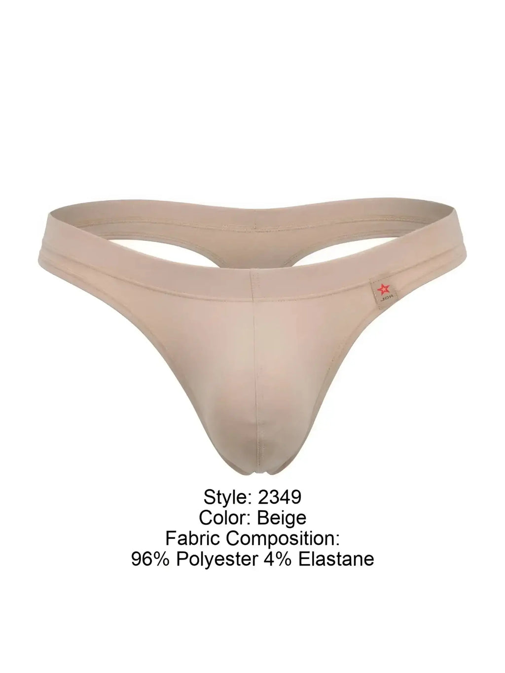 Front view of JOR 2349 Invisible Thongs in beige.