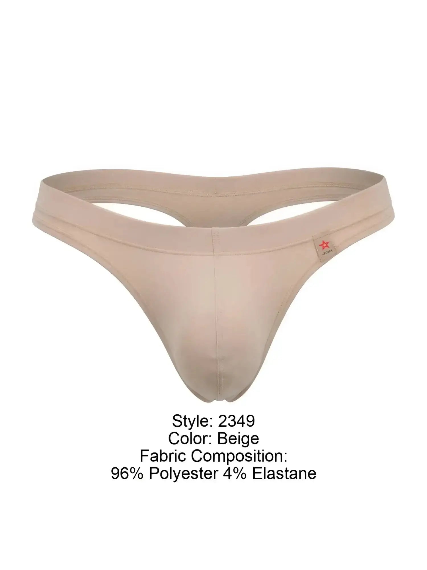 Front view of JOR 2349 Invisible Thongs in beige.