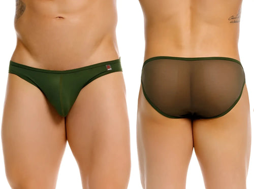 Front and back view of JOR 2353 Origin Bikini in green.