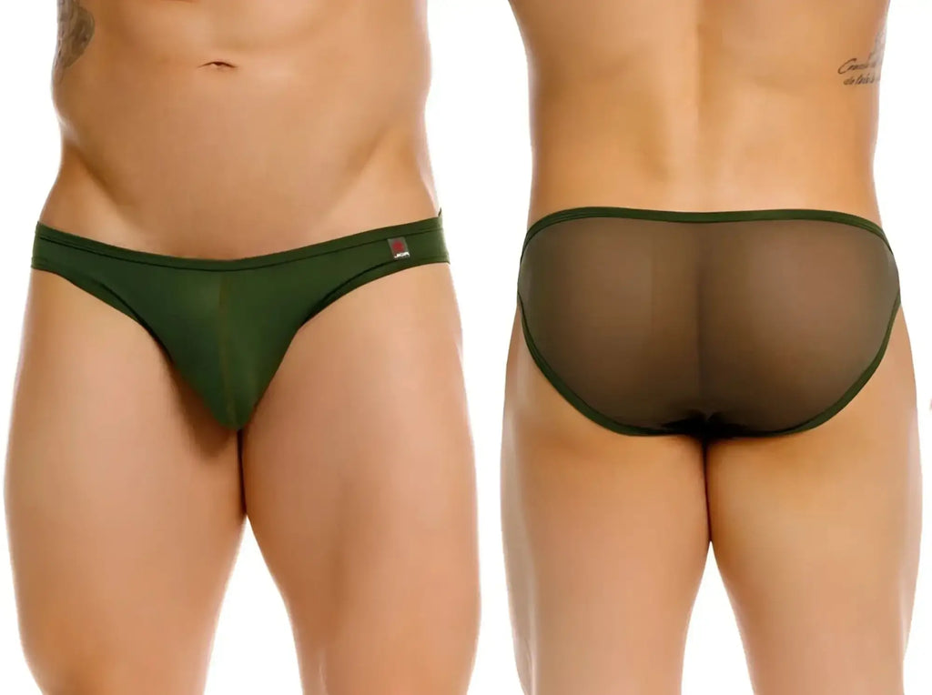 Front and back view of JOR 2353 Origin Bikini in green.
