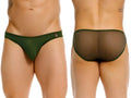 Front and back view of JOR 2353 Origin Bikini in green.