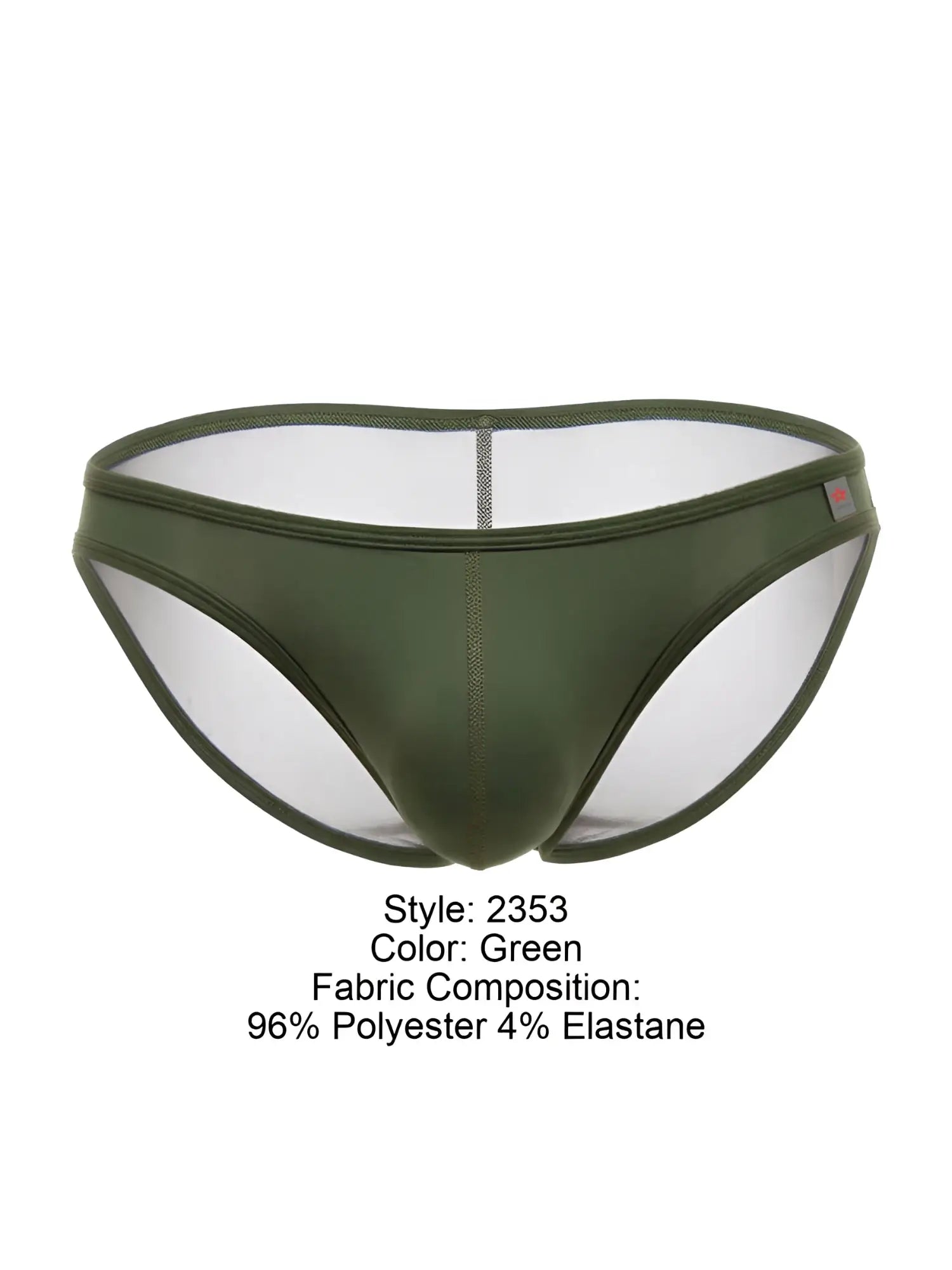 Front view of JOR 2353 Origin Bikini in green.