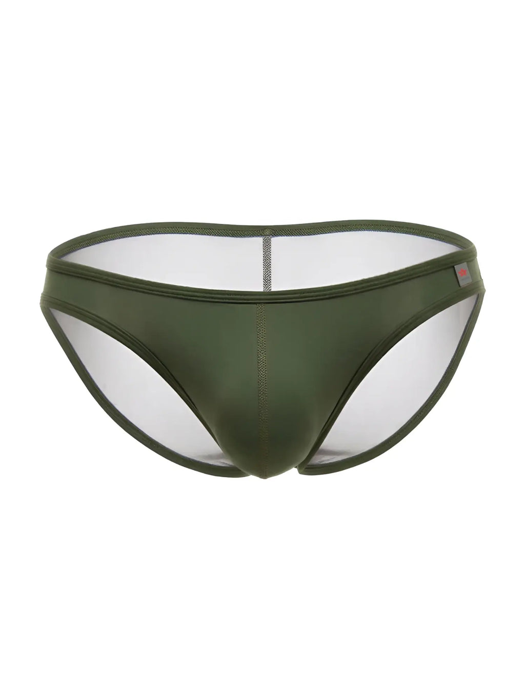 Front view of the green JOR 2353 Origin Bikini underwear.